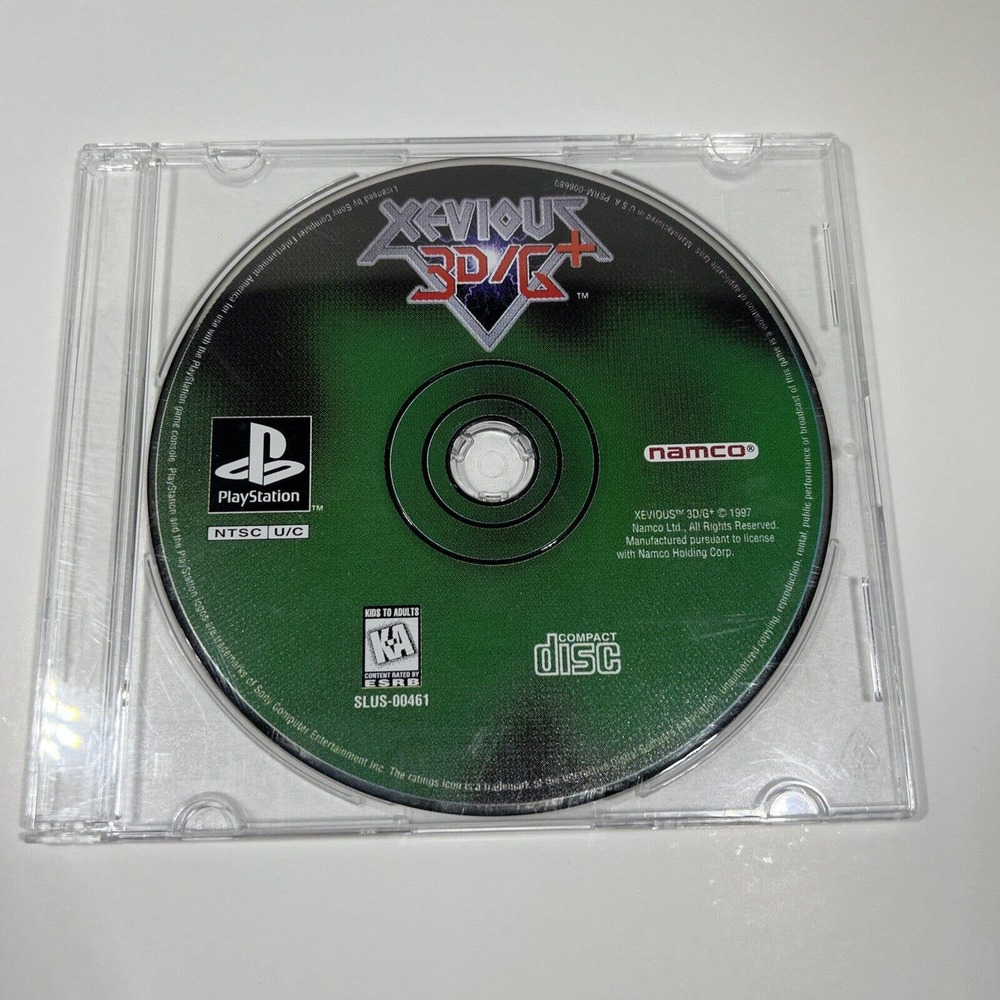 Xevious 3D/G+ Playstation 1 PS1 1997 disc only sony